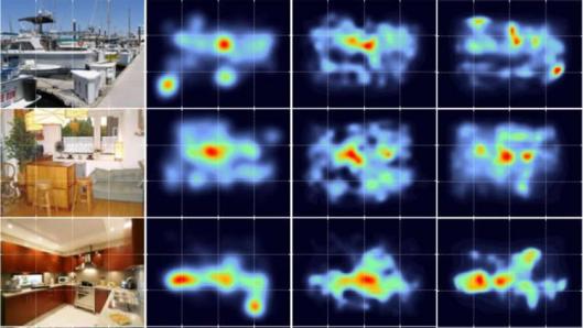 Image shows photos and heat maps.